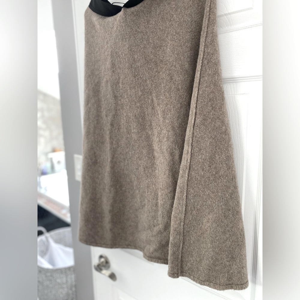 Cozy Taupe Knit Skirt - Blanket Soft and Light yet Warm
